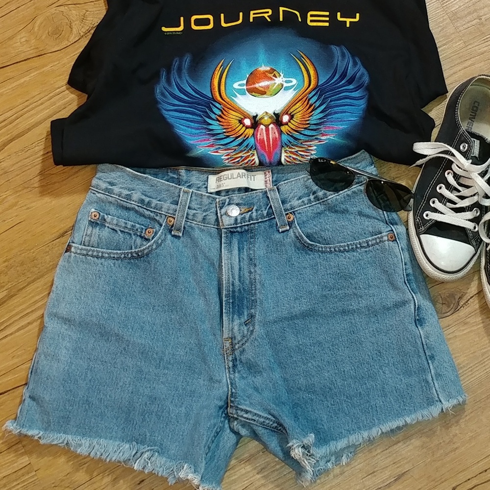 Levi's 505 Distressed Jean Shorts 30